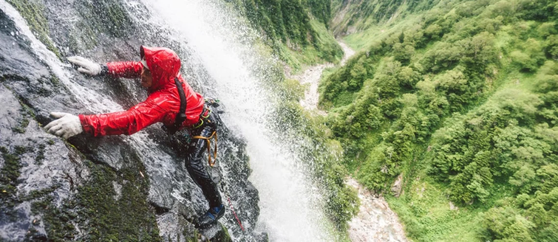 waterfall climbing